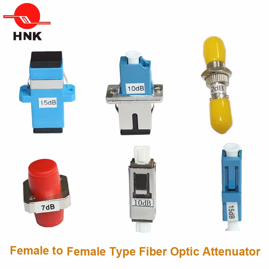 Sc PC APC Мужской и женский фиксированный оптоволоконный аттенюатор